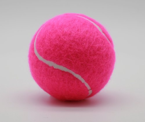 Price Tube Tennisbälle, Typ 2, hergestellt in Großbritannien, rose, 1 x 4 Pink balls