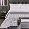 DecoKing 77207 Tagesdecke 220 x 240 cm stahl silber weiß anthrazit Bettüberwurf zweiseitig white steel silver Steppung Alhambra