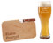 Leonardo Weizenglas und Frühstücksbrettchen mit Gravur des Namens - das ideale Brotzeit-Set