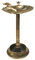 Gardenkraft Bain pour Oiseaux Coquille de palourde avec Base jardinière Bronze
