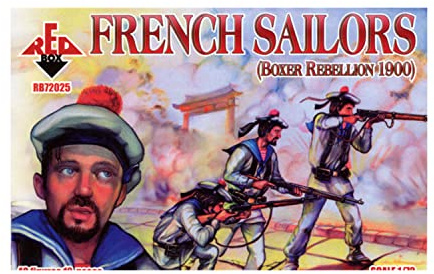 Red Box RB72025 - French Sailors, Boxer Rebellion 1900, Plastikmodellbau