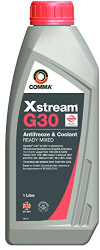 Comma XSM1L Xstream G30 Ready To Use Coolant, 1 Liter, Red