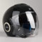 SHARK Motorradhelm Nano Blank, Schwarz, Größe S