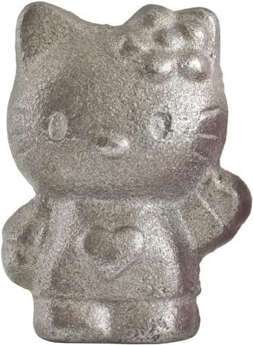 Ikenaga Iron Works Cast Iron Hello Kitty Serving Plate, Small, Black, 1.54 x 1.54 x 2.01 inches