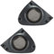 tomzz Audio 2851-000 Lautsprecherringe Adapter Doorboard kompatibel mit Smart Fortwo Typ 450 Front für 165mm Lautsprecher