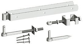 Gatemate Field Gate Adjustable Double Strap Hinge Set - 600mm - Galvanised