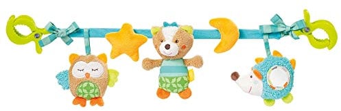 Fehn Kinderwagenkette Baby Mobile Sleeping Forest – Babymobile Kette mit süßen Anhänger Figuren - Babyspielzeug zum flexiblen Aufhängen - Kinderwagen Spielzeug für Babys und Kleinkinder ab 0+ Monaten