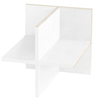 Kallax Expedit Regal Einsatz ganze Fachlänge Regalkreuz Fach Fachteiler mit Rückwand Aufbewahrung Handtuchregal Physiotherapie Wolle lagern Regaleinsatz 33,5 x 33,5 x 38 cm Farbe Weiss