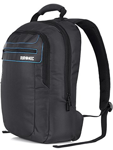 Duronic Laptop Backpack LB15 Water Resistant Travelling Rucksack Underseat Cabin Bag Internal Padded MacBook Sleeve Carrying Case Hand Luggage Bags for School Work Office Men & Women