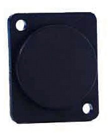 Adam Hall 7839 Leermodul - XLR-Stanzung universal, Kunststoff, schwarz - Rackzubehör