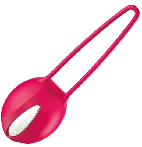FUN FACTORY Beckenbodentrainer SMARTBALL UNO (Pink), Anfänger Liebeskugeln für Frauen – 100% medizinisches Silikon