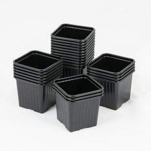 Pflanztöpfe für Saat und Versetzung, 8 x 8 x 7 cm, schwarz