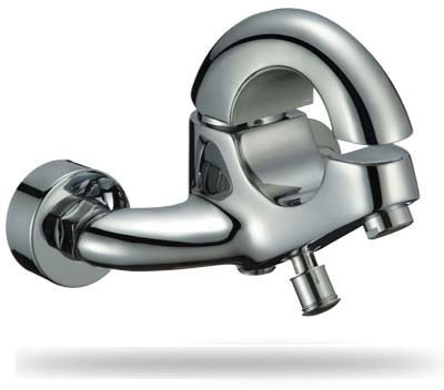 Aufputz Wannenarmatur Chrom Wasserhahn Bad Einhebelmischer Badewanne Einhebel Mischbatterie Wannen Armatur Badewannenarmatur