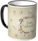 WANDKINGS® Tasse, Schriftzug: Frohe Weihnachten mit vielen kleinen Weihnachtsmotiven - SCHWARZ