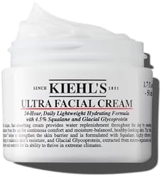 Kiehl's Ultra Facial Cream Moisturizer, Daily Lightweight Face Cream Hydrates Skin, Lotion with Pro-Ceramides, Provides Lasting Hydration and Moisture Surge, For All Skin Types, Fragrance Free