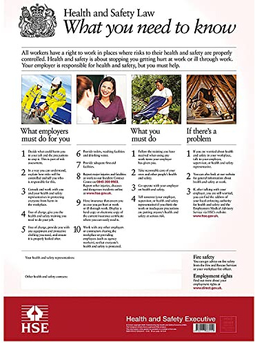 New Health and Safety Law Poster 595x415mm FWC30