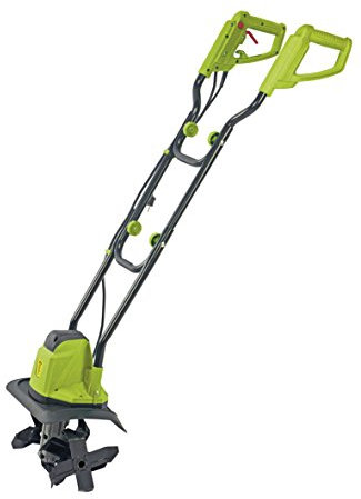 Garden Gear Electric Garden Tiller, Adjustable Cultivator & Rotavator to Break Up Soil for Lawn, Vegetable Patch & Allotment, 1050W