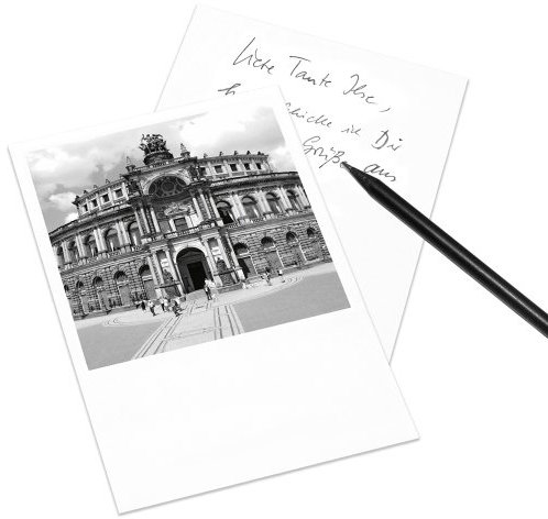 5er-Set Postkarte DIN A6 Dresden im Retro-Stil - Motiv: Semper-Oper