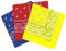 Set 3 bandanas paisley damen und herren rot, gelb, blau 57x57cm