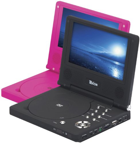 Tevion 7 Portable DVD Player in BLACK