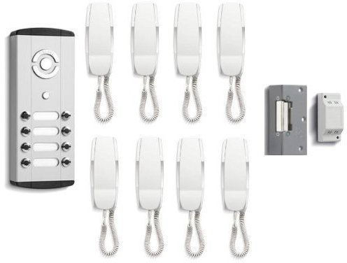 TC269- BELL SYSTEM BELLINI BL8 8WAY AUDIO DOOR ENTRY INTERCOM SYSTEM & LOCK RELEASE