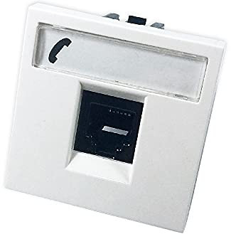 Niessen Zenit Telefondose/Anschlussdose, Weiß