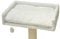 Grande Plate-Forme/hamac pour Poteau à gratter - 60 x 40 cm - avec Coussins - adapté à Tous Les Troncs à gratter - Couleur - Blanc
