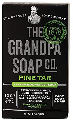 Grandpa's Soap Pine Tar 4.25 oz (Pack of 4)