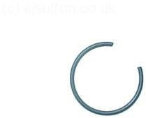 Sprengring Piaggio Sicherungsring Kolbenbolzen für Aprilia/Derbi/Gilera/Piaggio/Vespa 125-250, 963486