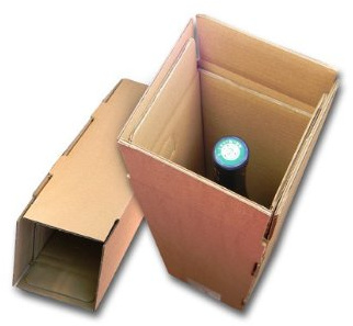 Lot de 5 cartons spéciaux pour expédier 1 bouteille