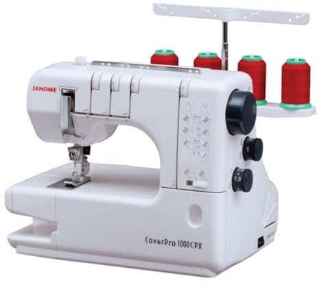 Janome Cover Pro 1000CPX Abdeckstichmaschine mit 3-teiligem Zubehör