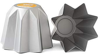Decora, 0062688 Moule Professionnel Pandoro Ø 21 x 16 cm, Idéal pour réaliser Un Pandoro de 750g, en Aluminium anodisé, sans Points de Soudure, Design Professionnel.