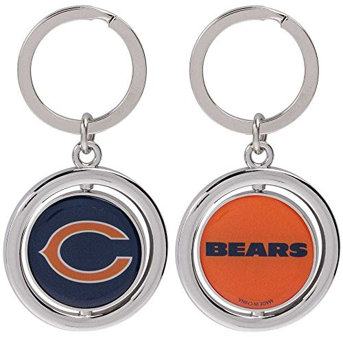 FOCO Unisex Chicago Bears FOOTBALL SPINNER KEYCHAIN (pack of 1)