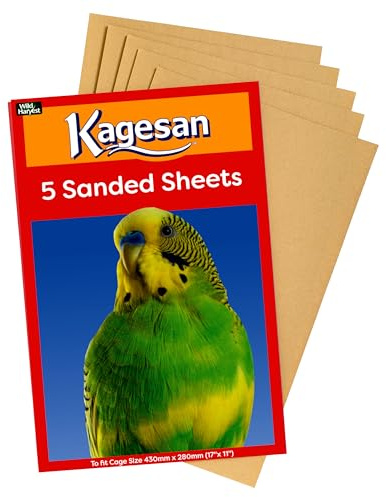 Kagesan Sand Sheets for Bird Cages, Large (43x28cm), Case of 60