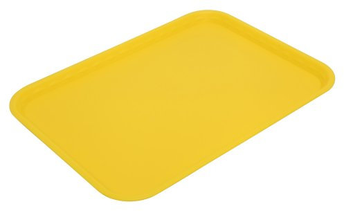 Harfield Tray, Flat, 16.14 x 11.81 inches, Polypropylene, Yellow, 41 X 30cm