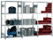 META 1370051 Lagerregal mit 4 Böden, 150 Clip Set, Grundregal 2000 mm x 1000 mm x 600 mm, Verzinkt