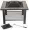 Pure Garden Feuerstelle – 76,2 cm Outdoor-Feuerstelle mit Bildschirm, Abdeckung und Schürhaken – Outdoor-Feuerstellen für Hinterhof, Deck, Terrasse oder Veranda von Pure Garden (schwarz)