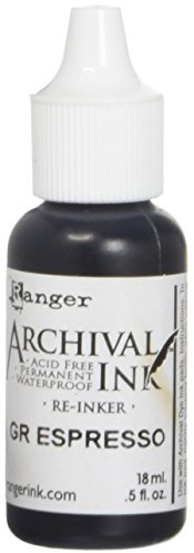 Ranger ARD51107 Designer Series Archival Re-Inkers, 5 oz, Ground Espresso