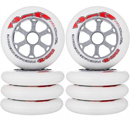 HyperDes Rad P. Racing 104mm-85A Inlineskates, Unisex, Weiß, 104 mm