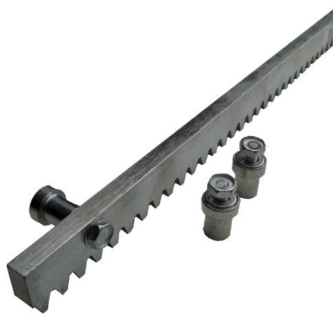 Zahnstange aus Stahl für Schiebetore, verzinkt, 2 Meter lang, Modul 4, 30 x 12 mm
