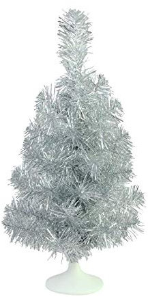Tischtannenbaum, Silber, 45cm - künstliche Mini Tannenbäume Weihnachtsdekoration Deko Weihnachten