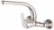 DP GRIFERIA - GPA001 Grifo Monomando de Pared Alto Tubo Manzanilla (11 cm), Plateado, Cartucho de discos cerámicos 40mm S/F