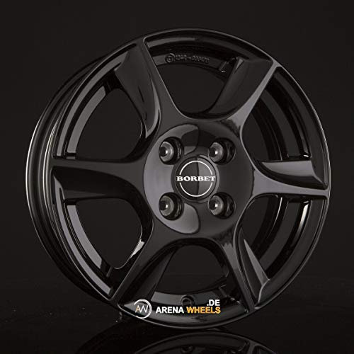 Borbet TL4 black glossy 5x14 ET35 4.00x100 Hub Bore 57.06 mm - Alu felgen