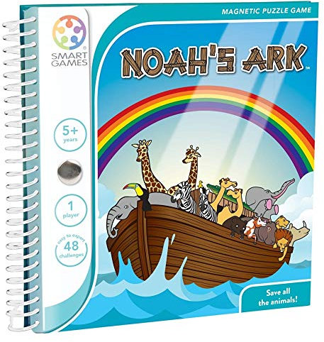 SmartGames SGT240 - Noah's Ark, Magnetic Puzzle Game with 48 Challenges, 5+ Years