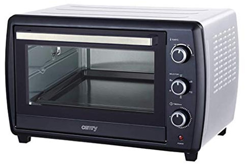 Camry CR 6007 Horno Eléctrico Convección de Sobremesa 46 L, Asador de Pollo, 5 Modos de Calor, Temporizador, Ajuste de Temperatura, 1800W