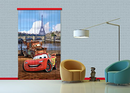 Gardine/Vorhang FCP L 6101 Disney Cars, 140 x 245 cm, 1-teilig