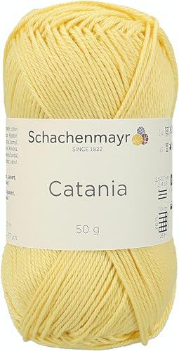 Schachenmayr Catania 9801210-00403 vanille Handstrickgarn, Häkelgarn, Baumwolle