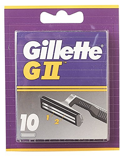 Auslaufmodell Gillette GII Klingen, (1 x 10 Stück)