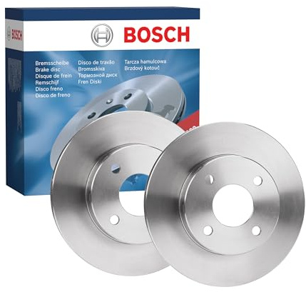 Bosch BD1237 Brake Disc Set - 238 mm Vented Discs - Front Axle - ECE-R90 Certified - Good Cooling, Reliable Braking, Corrosion Protection - 1 Set of 2 Discs