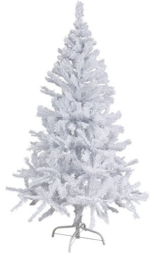 Haushalt International Künstlicher Weihnachtsbaum weiß 180 cm